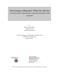 Hispanic Advertising Content Analysis