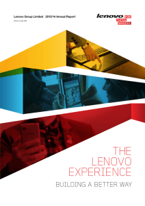 Lenovo Group Limited 2013/14 Annual Report