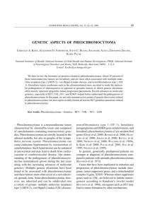 GENETIC ASPECTS O. PHEOCHROMOCYTOMA