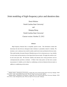 Joint modeling of high-frequency price and duration data