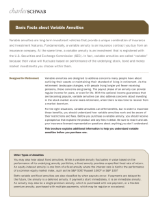 Basic Facts about Variable Annuities