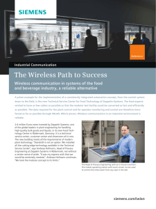 The Wireless Path to Success / Wireless communication in