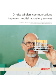 On-site wireless communications improves hospital