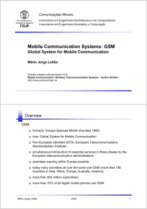 Mobile Communication Systems: GSM