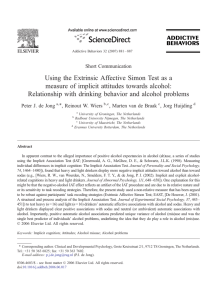 Using the Extrinsic Affective Simon Test as a measure of implicit