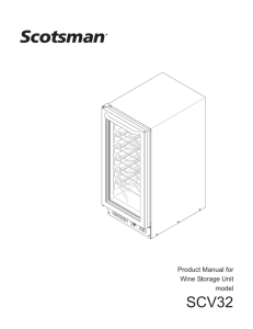 Product Manual for Wine Storage Unit model