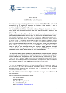 Press Release - Belgian Beer Festival 2014