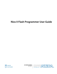 Nios II Flash Programmer User Guide