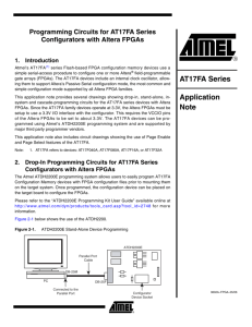 Programming Circuits for AT17FA Series Configurators with