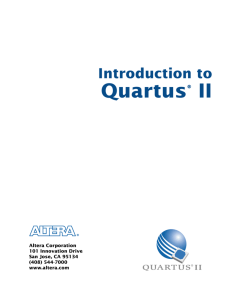 Introduction to Quartus II manual