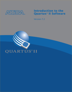 Introduction to the Quartus II Manual