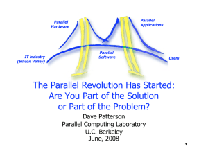 The Parallel Revolution Has Started: Are You Part of the Solution or