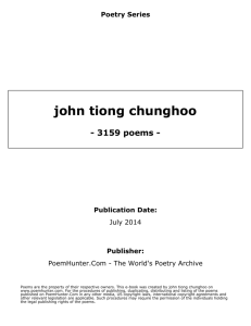 john tiong chunghoo - poems
