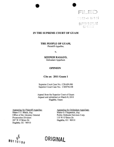 The People of Guam, Plaintiff-Appellee v