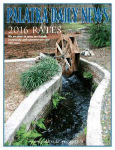 2016 RATES - Palatka Daily News