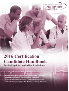 the Candidate Handbook - International Board of Heart