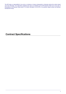 SFE Corporation Contract Specifications