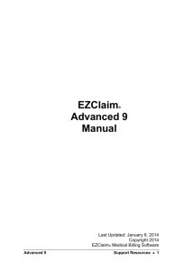 Ezclaim® Advanced 9 Manual