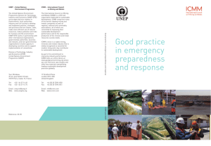 Good practice in emergency preparedness and response