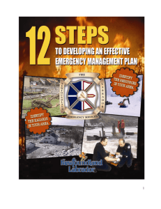 12 Steps to Developing an Effective Emergency Management Plan