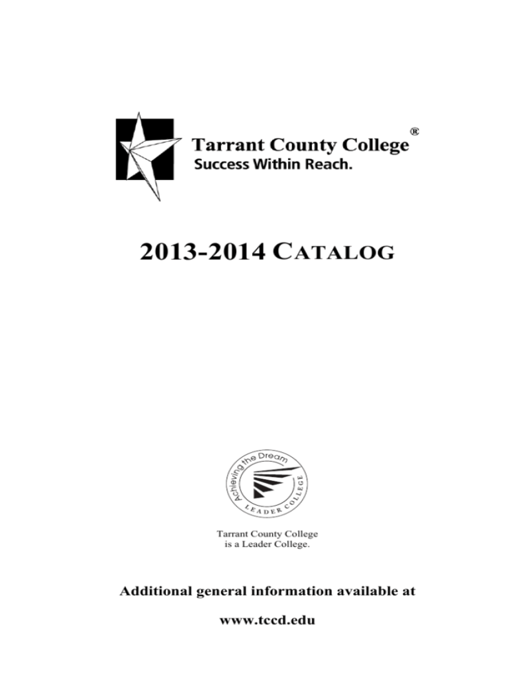 2013-2014-catalog-tarrant-county-college