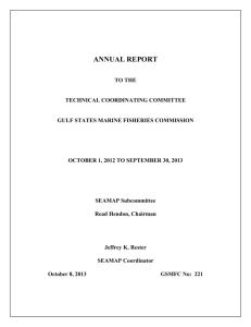 SEAMAP ANNUAL REPORT to TCC 2012-2013