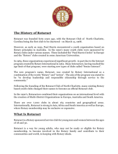 The History of Rotaract What Is Rotaract