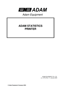 Adam Equipment ADAM STATISTICS PRINTER