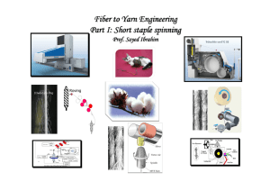 Fiber to Yarn Engineering Part I: Short staple spinning