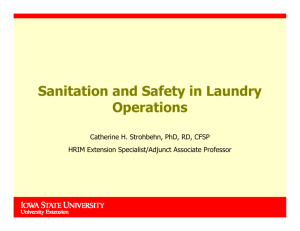 Sanitation and Safety in Laundry Operations