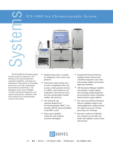 ICS-3000 Ion Chromatography System
