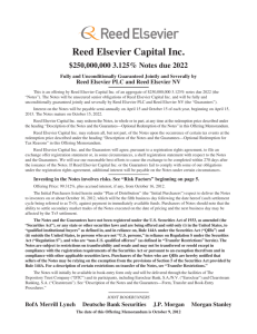 Reed Elsevier Capital Inc.