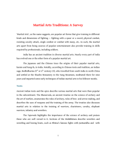 Martial Arts Traditions: A Survey