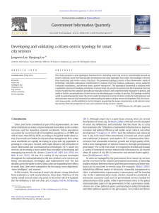 Developing and validating a citizen-centric typology for smart city