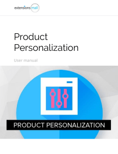 Product Personalization Extension for Magento