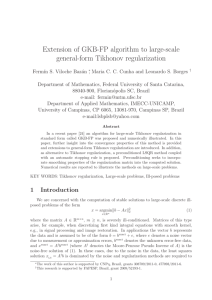 Extension of GKB-FP algorithm to large-scale general