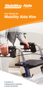 Mobility Aids Hire - Independence Australia