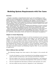 7 Modeling System Requirements with Use Cases