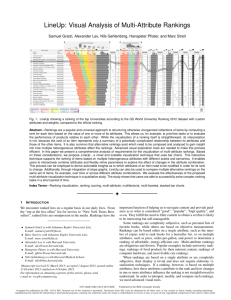 LineUp: Visual Analysis of Multi-Attribute Rankings