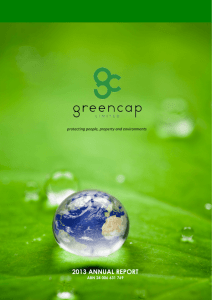 Greencap Limited Annual Report 2013