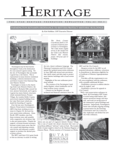 Summer 2008 Newsletter - Utah Heritage Foundation