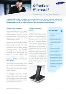 OfficeServ Wireless IP Brochure