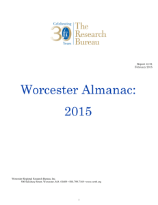 Worcester Almanac: 2015 - Worcester Regional Research Bureau