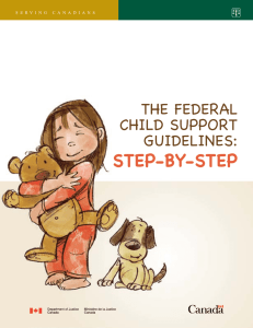 The federal child support guidelines: step-by-step