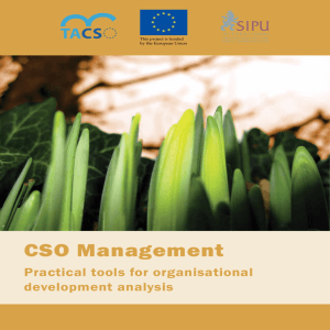 CSO Management - Practical Tools for Organisational Development