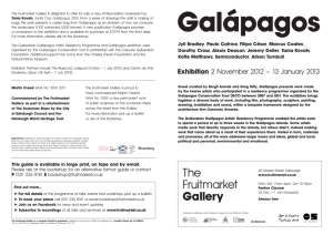 Galapagos Exhibition Guide