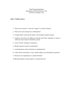 Final Exam Questions - Department of Political Science