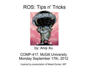 ROS: Tips n' Tricks - CIM