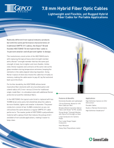 7.8 mm Hybrid Fiber Optic Cables