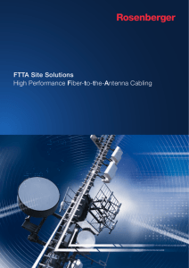 High Performance Fiber-to-the-Antenna Cabling FTTA Site Solutions
